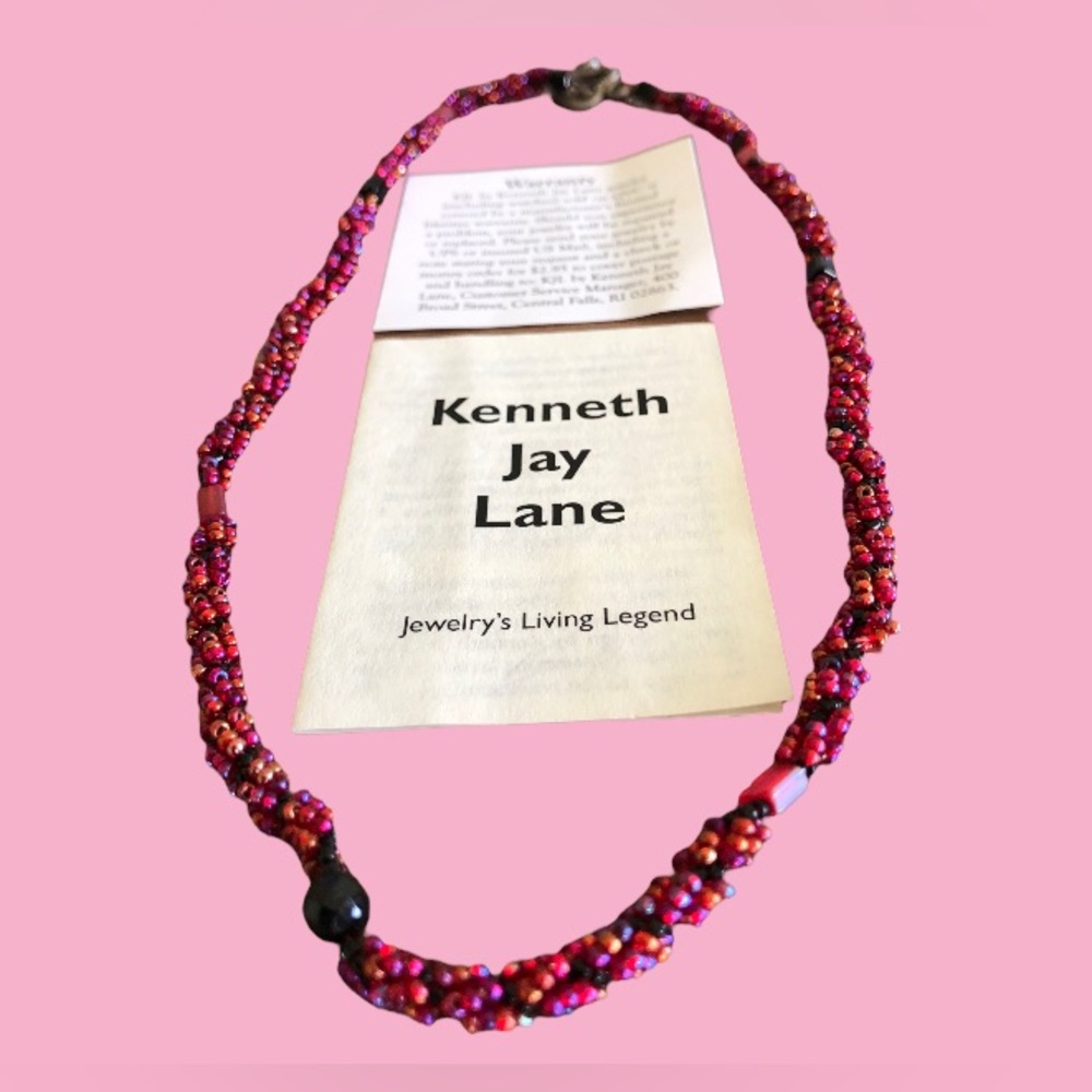 Kenneth Jay Lane Necklace (Journey to the Cure Collection) 18 3/8”